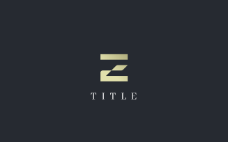 Luxury Elegant Letter E Gold Monogram Logo