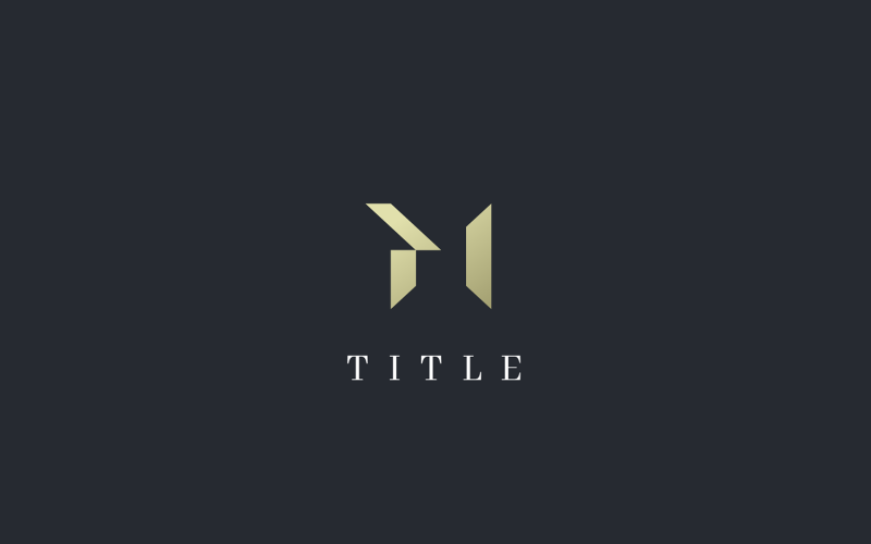 Luxury Elegant Letter H Gold Monogram Logo Logo Template