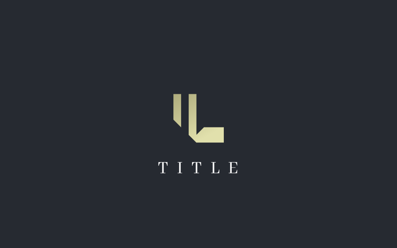 Luxury Elegant Letter L Gold Monogram Logo Logo Template