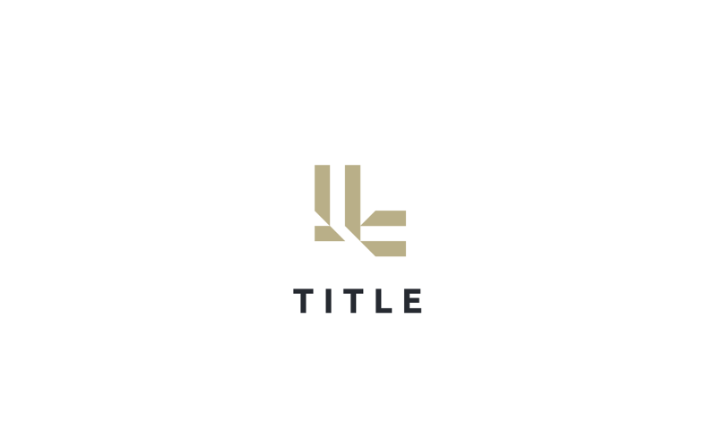 Luxury Elegant Letter L Golden Monogram Logo Logo Template