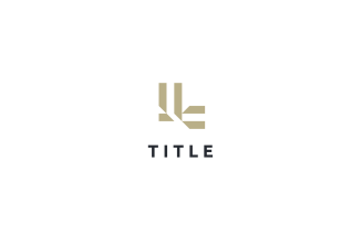 Luxury Elegant Letter L Golden Monogram Logo
