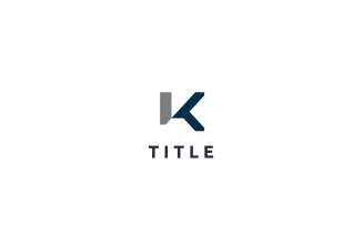 Modern Geometrical K Business Monogram Logo