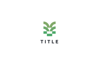 Organic Geometrical Landscape Tree Plant Logo