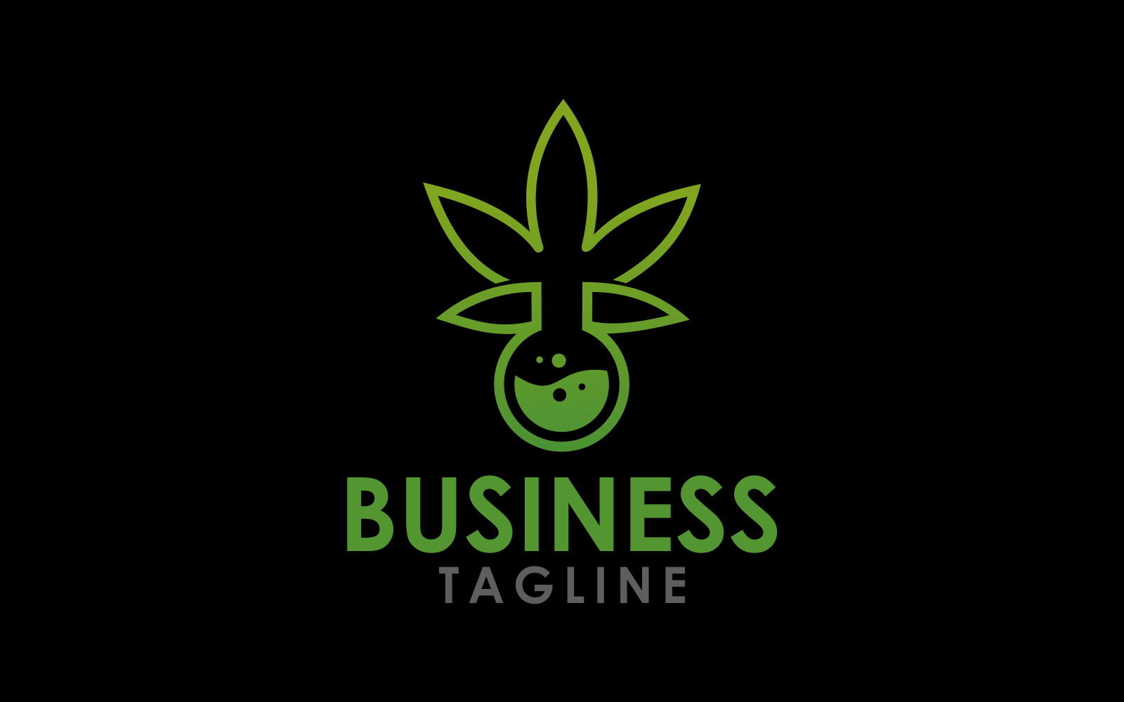 cannabis labs logo template