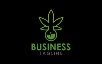 cannabis labs logo template