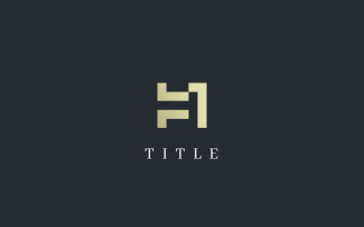 Luxury Elegant Gold H1 Investment Logo