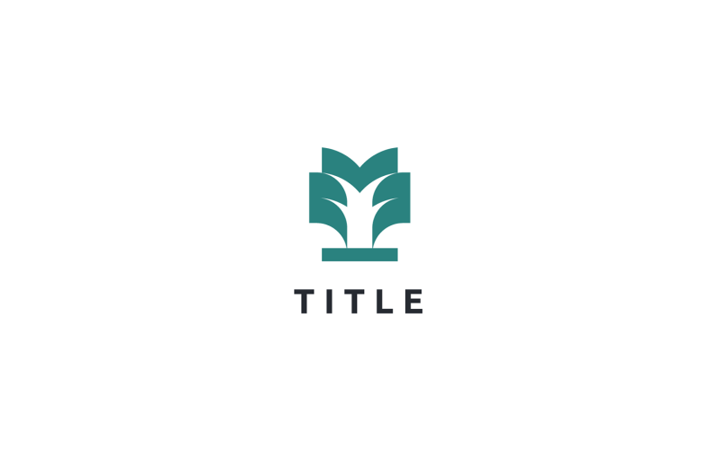 Modern Geometrical Rise Tree Plant Logo Logo Template