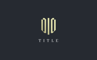 Rise Geometrical Gold Abstract Business Logo