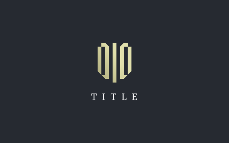 Rise Geometrical Gold Abstract Business Logo Logo Template