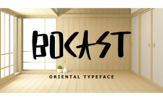 Bocast Japan Style Display Font - Bocast Japan Style Display Font