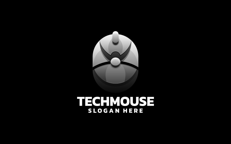 Tech Mouse Gradient Logo Style Logo Template