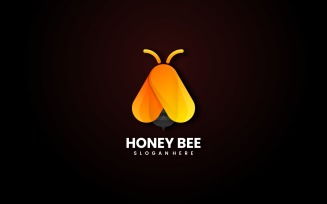 Honey Bee Gradient Logo Design