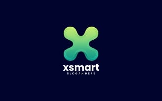 Letter X Color Gradient Logo