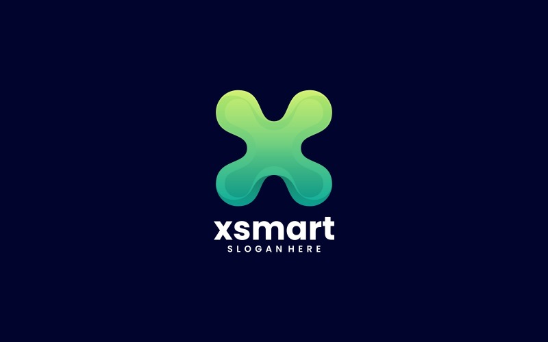 Letter X Color Gradient Logo Logo Template