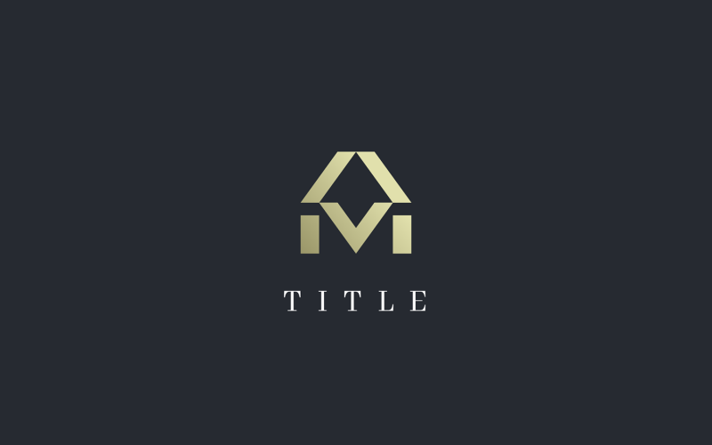 Luxury Elegant Alphabet A Golden Monogram Logo Logo Template