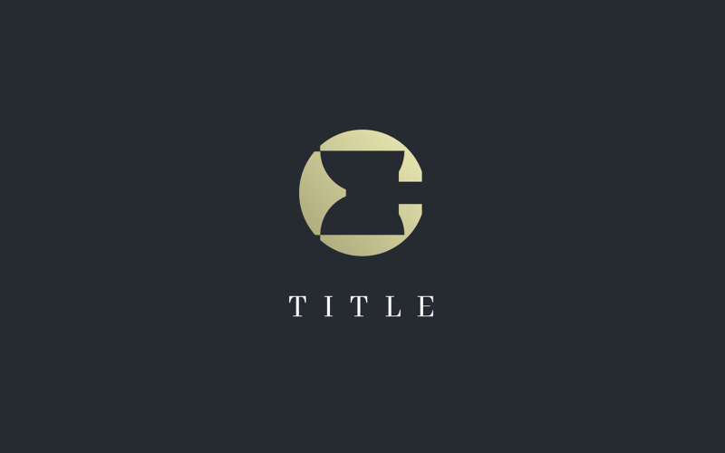 Luxury Elegant Gold E Round Investment Logo Logo Template