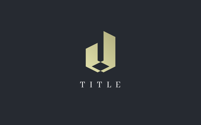 Luxury Property Investment Golden Business Logo Logo Template