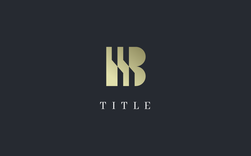 Rise Geometrical Gold Structure B Business Logo Logo Template