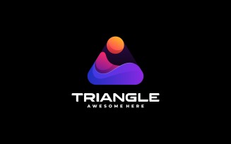 Triangle Gradient Colorful Logo Design