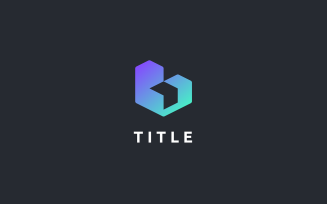 Vibrant Geometrical Lively Cube Tech Shading Logo