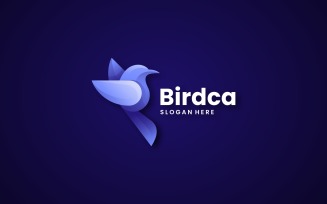 Flying Bird Color Gradient Logo
