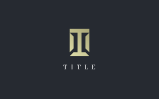 Luxury Prestigious Letter M Thick Gold Monogram Logo