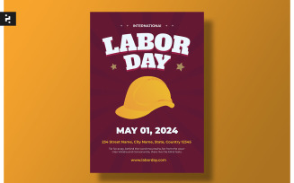 May Day International Labor Day Flyer Template