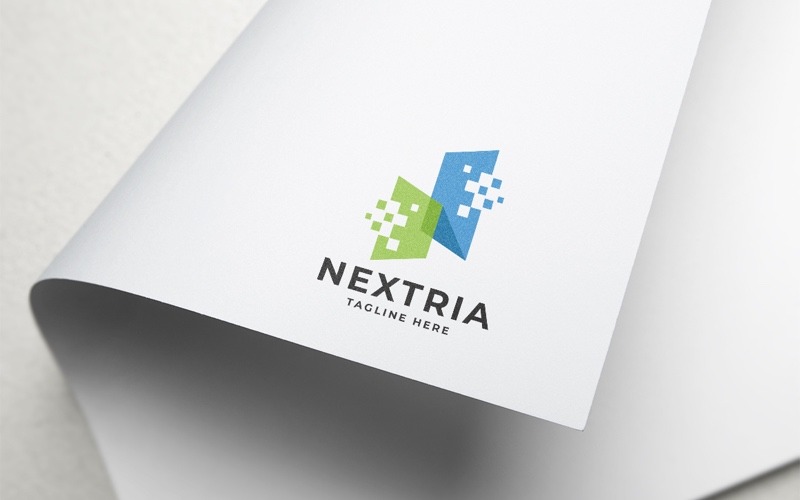 Nextria Letter N Professional Logo Logo Template