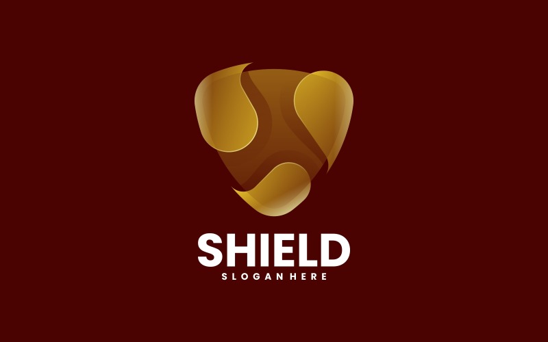 Shield Color Gradient Logo Logo Template