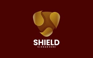 Shield Color Gradient Logo