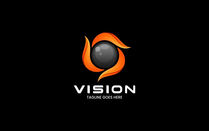 Vision Gradient Logo Design Logo Template