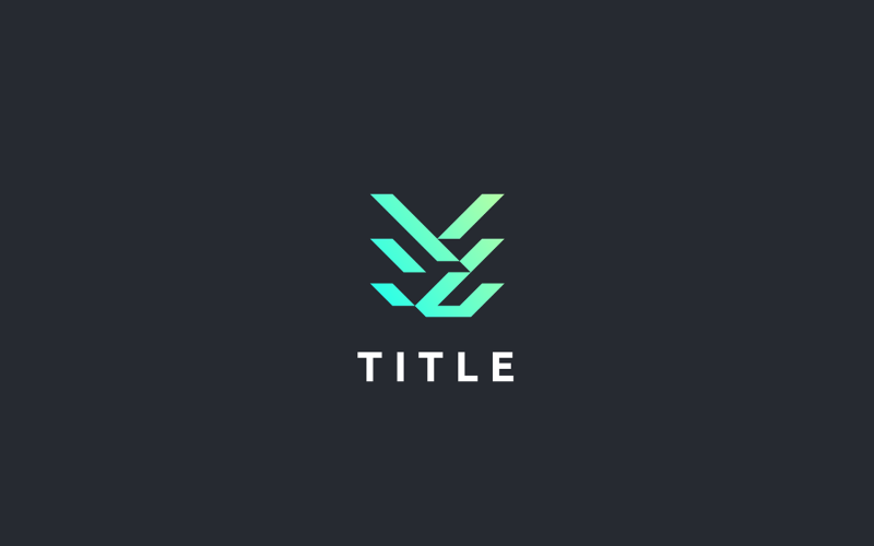Contemporary Blockchain Plant Cryptocurrency Layer Logo Logo Template