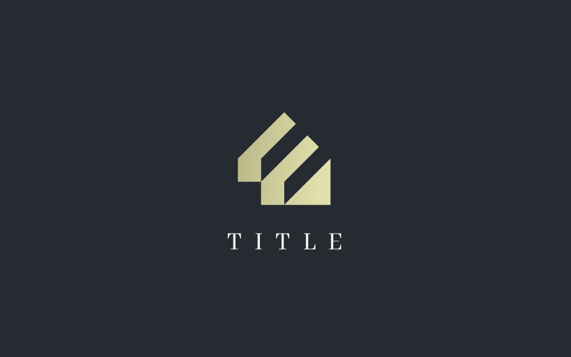 Luxury Elegant Alphabet E Stack Gold Logo Logo Template