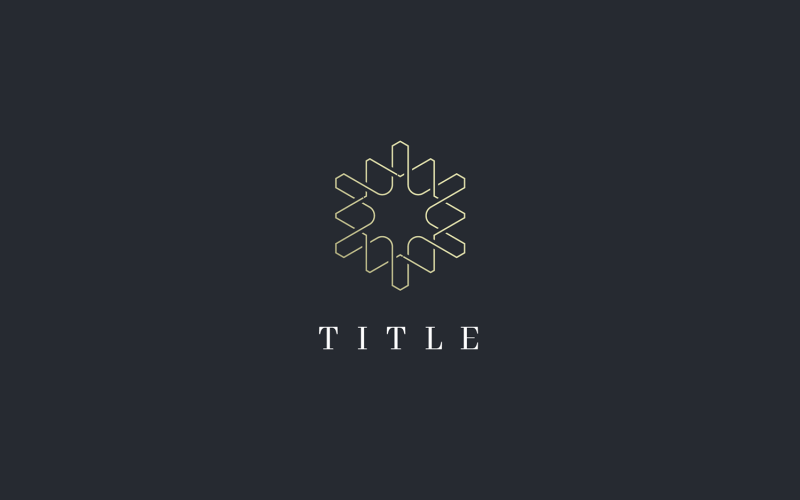 Luxury Elegant Gold Snow Logo Logo Template