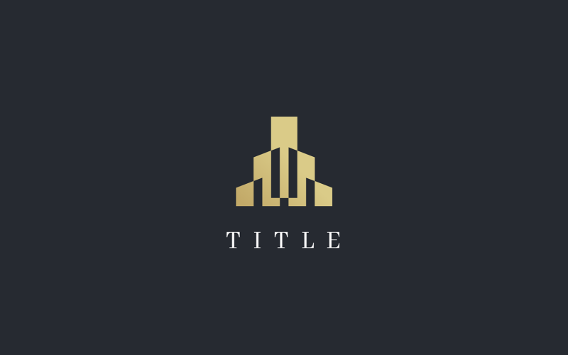Luxury Elegant Tall Property Building Logo Logo Template