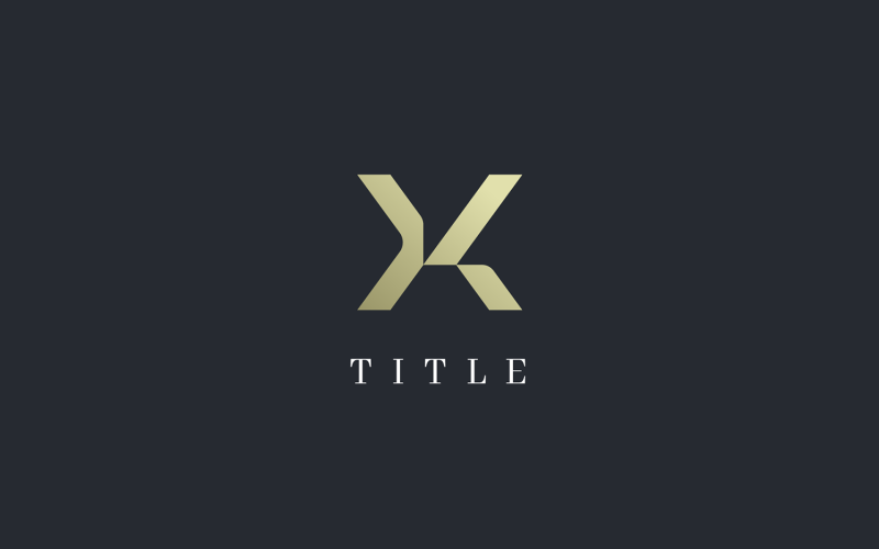 Luxury Property Investment X Golden Business Logo Logo Template