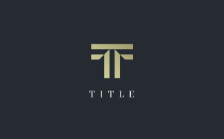 Luxury T TT Stroke Monogram Gold Logo