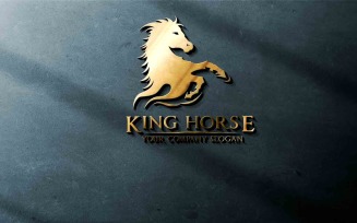 Royal Horse King Horse Logo Design (free)
