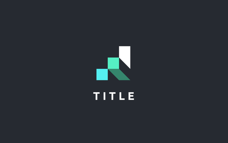 Vibrant Geometrical Chart Task Tech Colorful Logo Logo Template