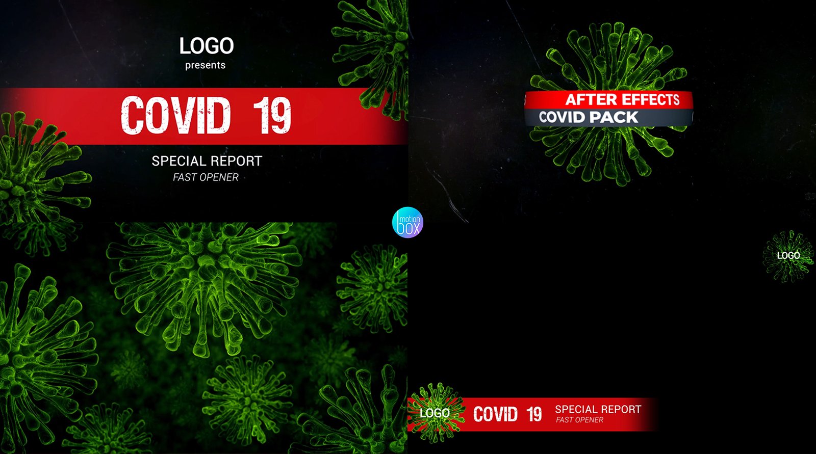 Kit Graphique #237759 Virus Coronavirus Divers Modles Web - Logo template Preview