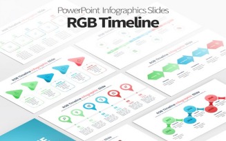 PPT RGB Timeline - PowerPoint Infographics Slides