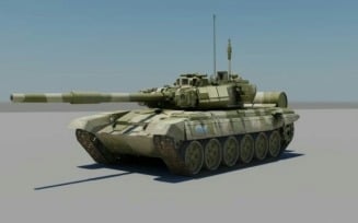 Tank T-90 Military 3d Model