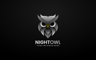 Night Owl Gradient Logo Styles