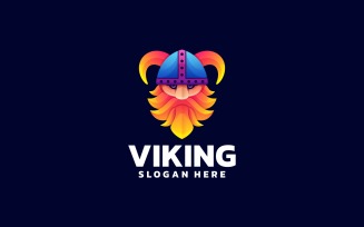 Viking Gradient Colorful Logo Style