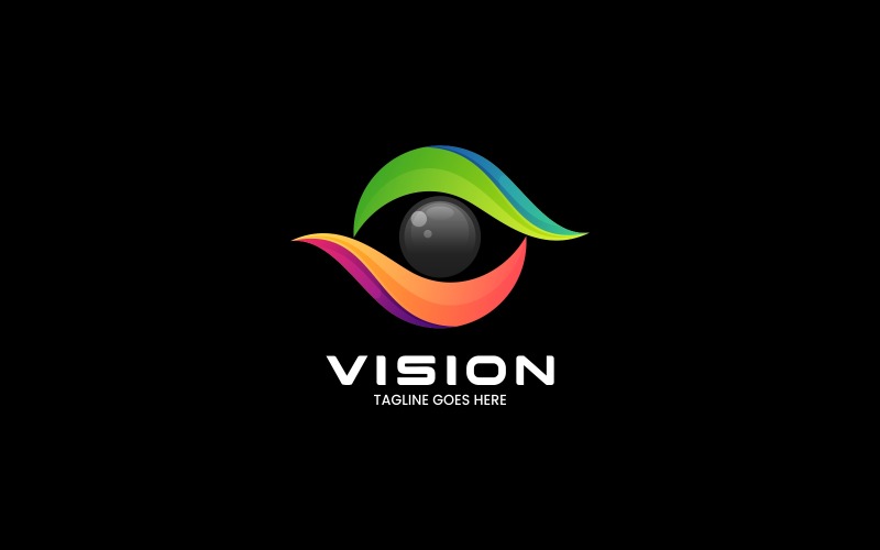 Vision Color Gradient Logo Logo Template