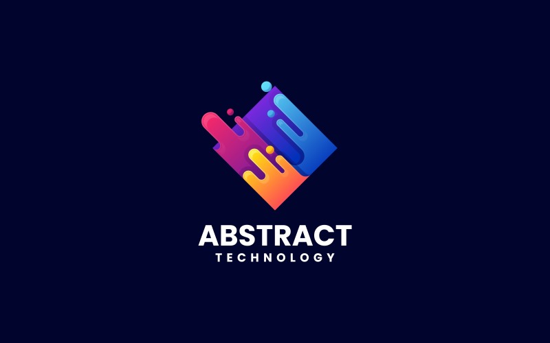 Abstract Square Gradient Colorful Logo Logo Template