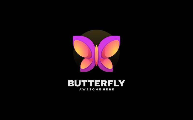 Butterfly Colorful Logo Styles Logo Template