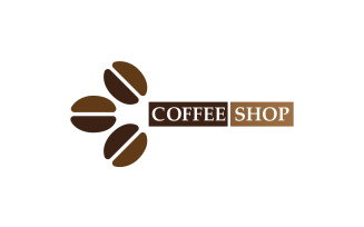 Coffee Bean Logo And Symbol V15