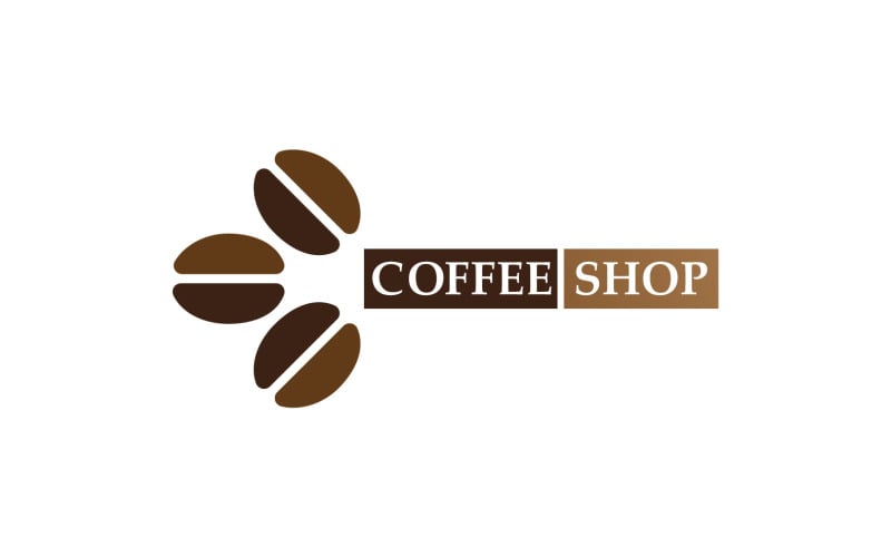 Coffee Bean Logo And Symbol V15 Logo Template