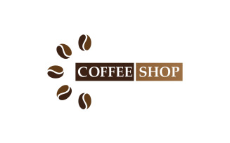 Coffee Bean Logo And Symbol V16